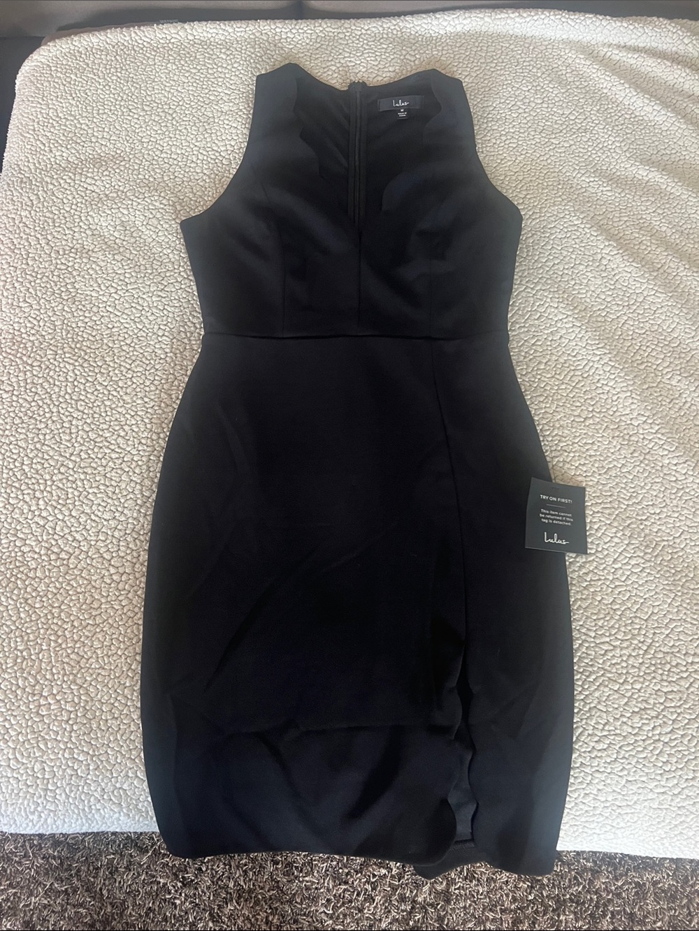 Lulu's Black Sleeveless Midi Sheath Dress